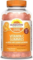 Nature's Bounty Vitamin C Gummies with Rosehips, Citrus Bioflavonoids, 90 Count