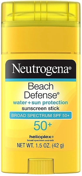 Neutrogena Beach Defense SPF 50+ Sunscreen Stick, Water-Resistant, 1.5 oz