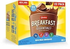Carnation Breakfast Essentials Powder Drink Mix, Rich Milk Chocolate, 22 Count