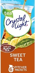 Crystal Light Sweet Tea Naturally Flavored Powdered Drink Mix, 6 ct Pitcher Packets
