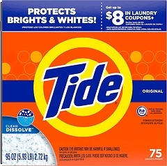 Tide Original HE Turbo Powder Laundry Detergent, 95 Oz