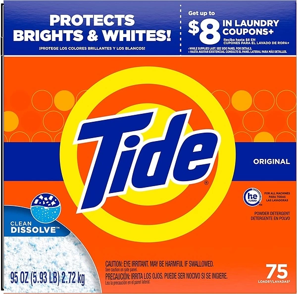Tide Original HE Turbo Powder Laundry Detergent, 95 Oz