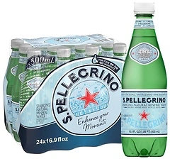 S.Pellegrino Sparkling Natural Mineral Water, 16.9 Fl Oz, 12 Bottles