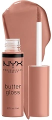 NYX PROFESSIONAL MAKEUP Butter Gloss, Non-Sticky Lip Gloss - Madeleine (Mid-Tone Nude)