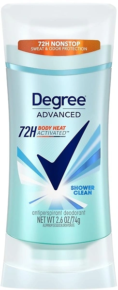 Degree Advanced Protection Antiperspirant Deodorant, Shower Clean, 2.6 oz