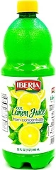 Iberia 100 Lemon Juice from Concentrate, 32 fl oz