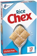 Rice Chex Gluten Free Breakfast Cereal, Made with Whole Grain, 12 oz