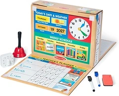 Melissa & Doug School Time! Classroom Play Set - Be Teacher or Student