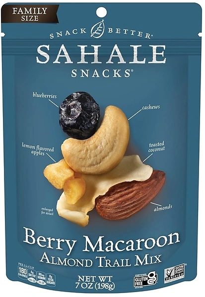 Sahale Snacks Berry Macaroon Almond Trail Mix, 7 oz Pouch, Mixed Nuts