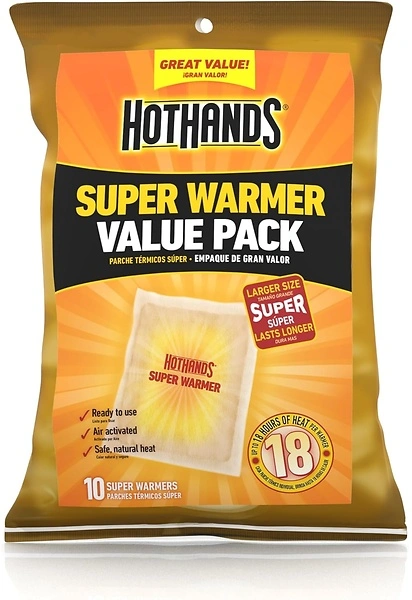 HotHands Body & Hand Super Warmers - Natural Odorless, Up to 18 Hours, 10 Count
