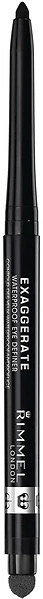 Rimmel Exaggerate Waterproof Eye Definer 262, Blackest Black, 0.01oz