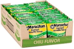 Maruchan Ramen Chili, Instant Ramen Noodles, Ready to Eat Meals, 3 Oz, 24 Count