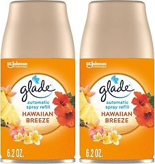 Glade Automatic Spray Refill, Air Freshener, Hawaiian Breeze, 6.2 Oz, 2 Count
