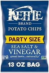 Kettle Brand Potato Chips Sea Salt & Vinegar Kettle Chips, 13 Oz