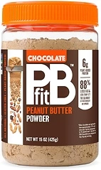 PBfit All-Natural Chocolate Peanut Butter Powder, Cocoa & Protein, 15 oz