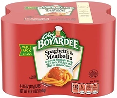 Chef Boyardee Spaghetti and Meatballs, 14.5 Oz Cans, Pack of 4