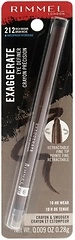Rimmel London Exaggerate Waterproof Eye Definer Eyeliner, 212 Rich Brown, 0.01oz