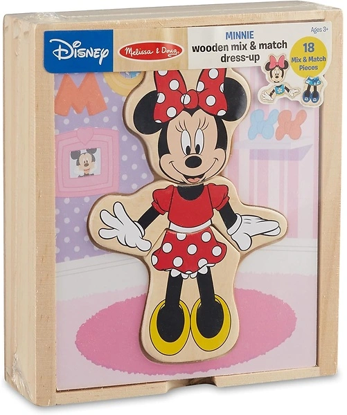 Melissa & Doug Disney Minnie Mouse Dress-Up Puzzle, 18 Pieces, Educational Toy