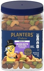 PLANTERS Unsalted Mixed Nuts, Cashews, Almonds, Hazelnuts, Pecans, Pistachios no Shell, Party Snacks, Plant-Based Protein, Quick Snack for Adults, Aft...