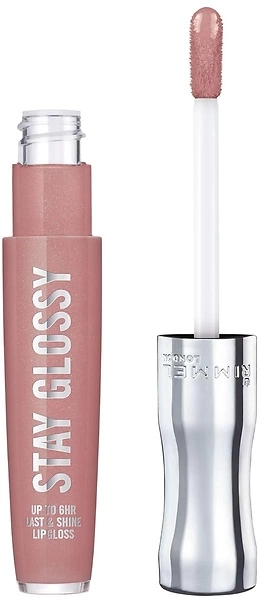 Rimmel Stay Glossy Lip Gloss, 130 Blushing Belgraves, .18oz