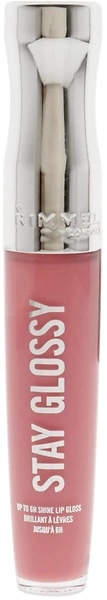 Rimmel Stay Glossy Lip Gloss, 150 Claridge's Ruby, Non-Sticky, .18oz
