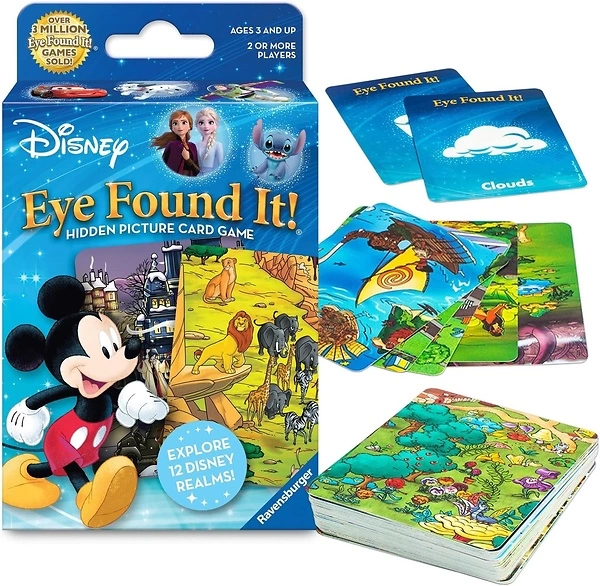 Ravensburger World of Disney Eye Found It Card Game - Family Fun, Disney Scenes, Skill-Building
