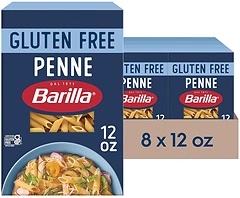 Barilla Gluten Free Penne Pasta, 12 Ounce, Pack of 8 - Non-GMO, Vegan