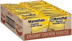 Maruchan Ramen Creamy Chicken, Instant Noodles, Ready to Eat, 3 Oz, 24 Count