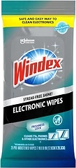 Windex Electronic Cleaning Wipes, Pre-Moistened, TVs, Phones, Electronics, 25 Count