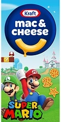 Kraft Mac & Cheese Dinner with Super Mario Power-Up Pasta Shapes, 5.5 oz Box