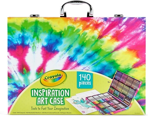 Crayola Inspiration Art Case - Tie-Dye (140ct), Art Set For Kids