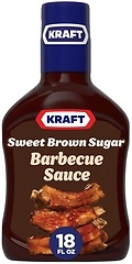 Kraft Sweet Brown Sugar Slow-Simmered Barbecue Sauce, 18 oz Bottle