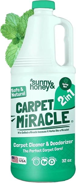 Carpet Miracle Cleaner Shampoo, Stain Remover, Odor Deodorizing Formula, 32FL OZ