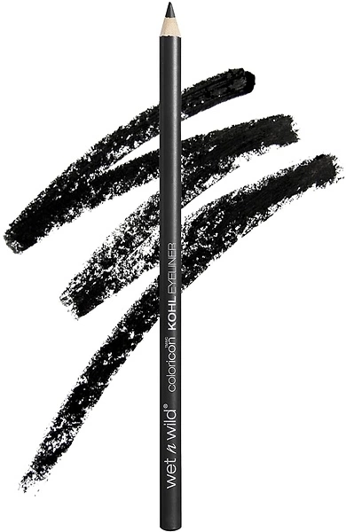 wet n wild Color Icon Kohl Eyeliner Pencil, Baby's Got Black, Long-Wearing - Vegan, Cruelty-Free