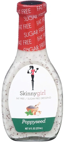 Skinnygirl Fat-Free Salad Dressing, Sugar-Free Poppyseed, 8 Ounce