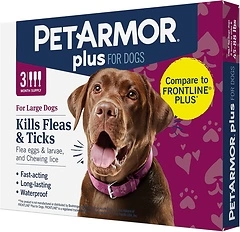 PetArmor Plus Flea and Tick Prevention for Large Dogs, 3 Doses