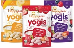 Happy Baby Organics Yogis Freeze-Dried Yogurt & Fruit Snacks, 3 Flavor Variety