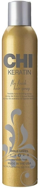 CHI Keratin Flex Finish Hair Spray, Lightweight, 10 Oz, Long-Lasting Styling