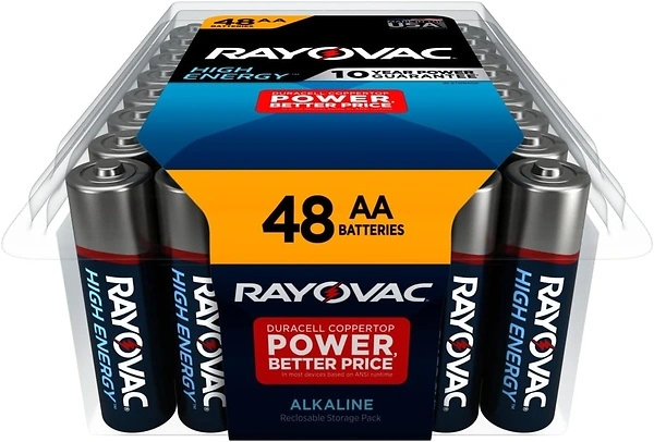 Rayovac AA Batteries, Alkaline Double A Batteries (48 Battery Count)