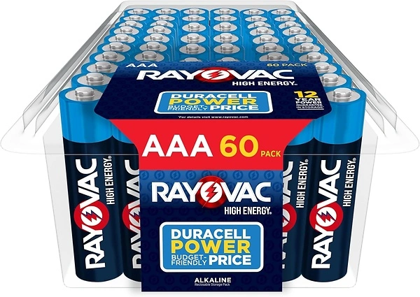Rayovac AAA Batteries, Alkaline Triple A Batteries (60 Battery Count)