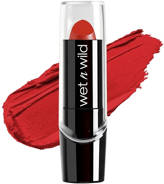 wet n wild Silk Finish Lipstick, Hydrating Rich Buildable Lip Color, Cherry Frost