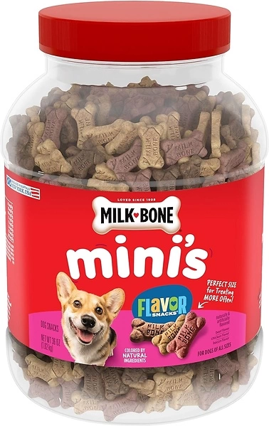 Milk-Bone Mini's Flavor Snacks Dog Treats, 36 Ounce, Crunchy Texture