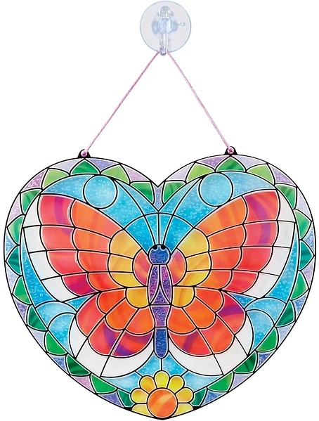 Melissa & Doug Stained Glass Activity Kit: Butterfly - 140+ Stickers for Kids