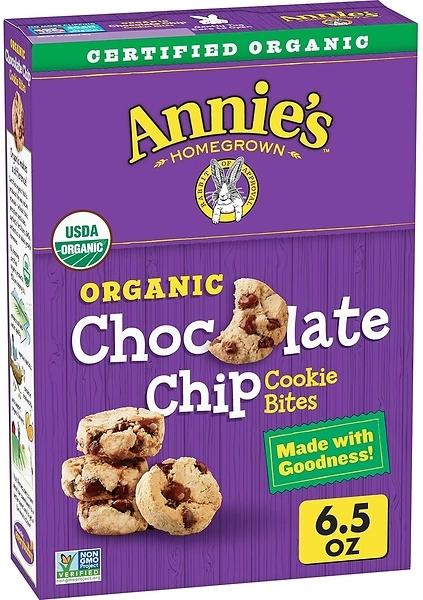 Annie's Organic Chocolate Chip Cookie Bites, 6.5 oz. Box