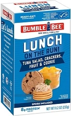 Bumble Bee Lunch On The Run Tuna Salad with Crackers Kit, 8.2 oz, Pack of 4