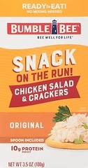 Bumble Bee Snack on the Run Chicken Salad with Crackers Kit, 3.5 oz, 3 Count