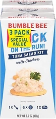 Bumble Bee Tuna Salad with Crackers Kit, 3.5 oz, Pack of 3 - Ready to Eat