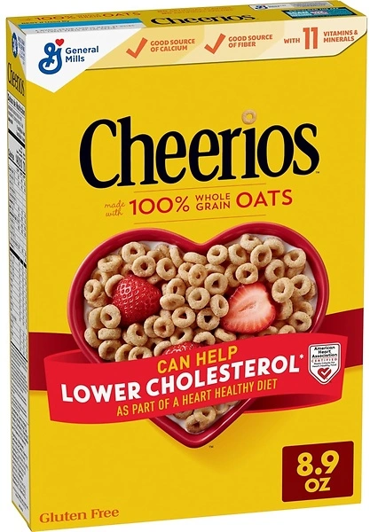 Cheerios, Heart Healthy Gluten Free Breakfast Cereal, 8.9 oz