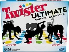Hasbro Gaming Twister Ultimate: Bigger Mat, More Colored Spots, Family Game