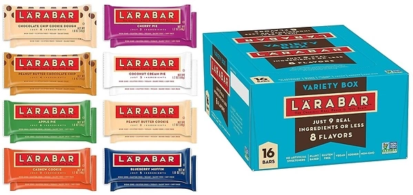 Larabar Variety Pack, Gluten Free Vegan Fruit & Nut Bars, 1.7 oz, 16 ct